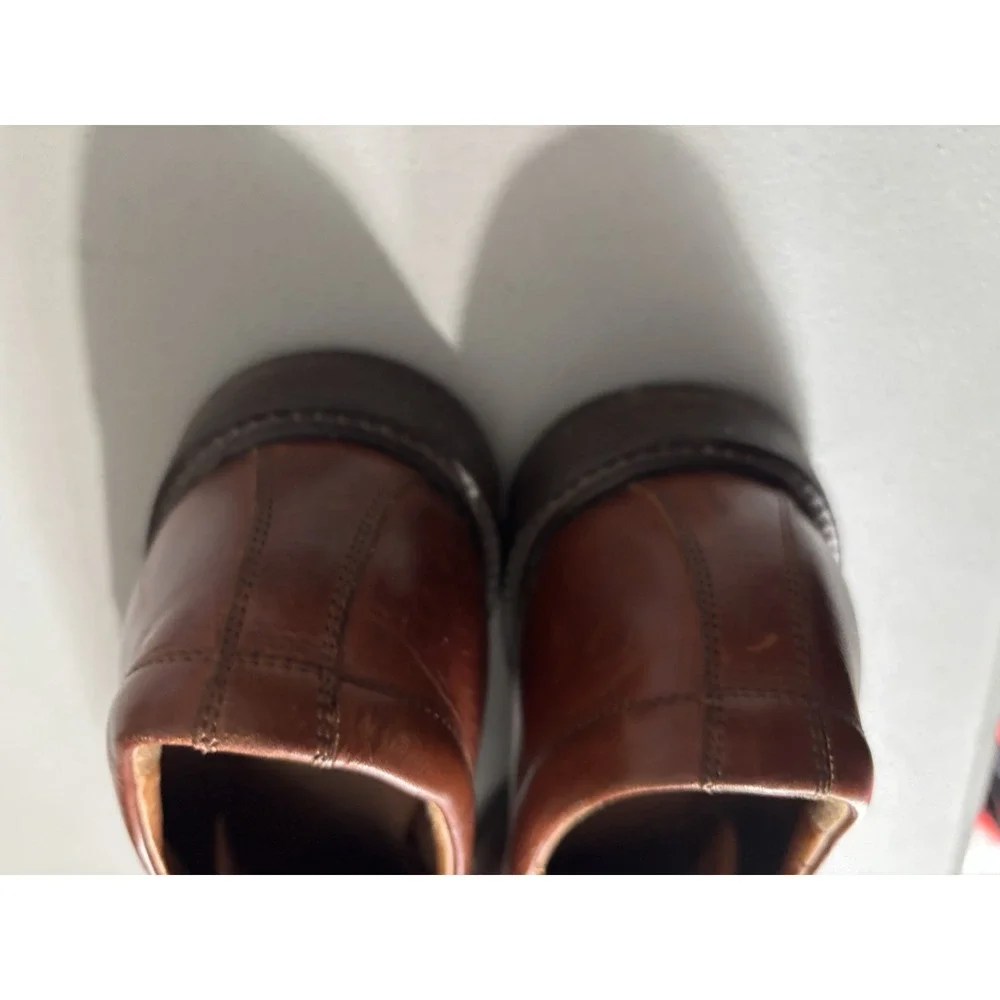 J. Murphy Johnston & Murphy Cap Toe Derby Mens 12 Brown Leather Classic Office